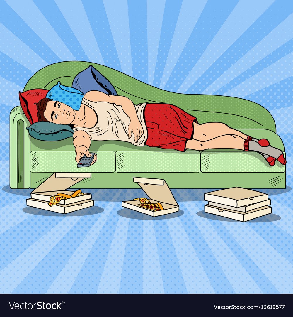 Человек ленится