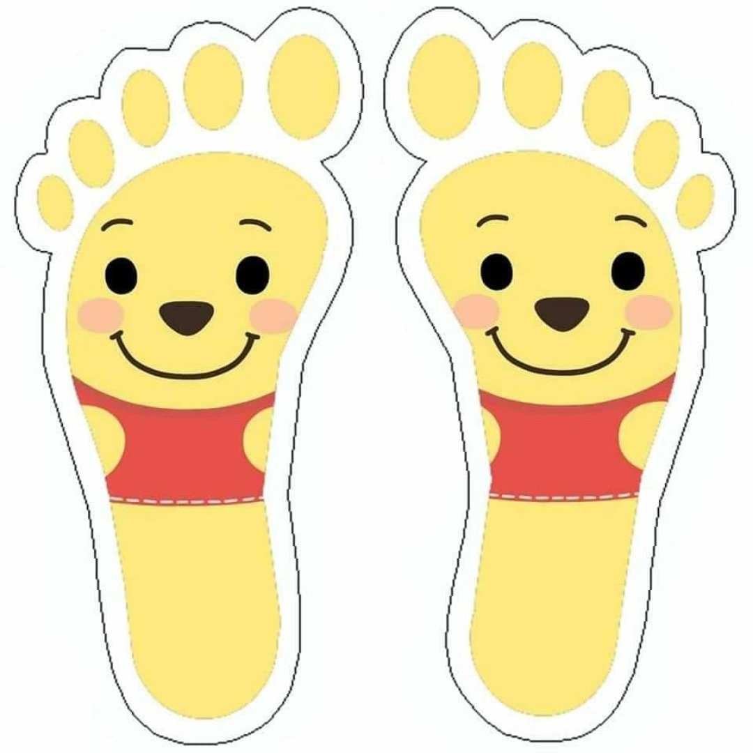 Шаблон следов для детской игры