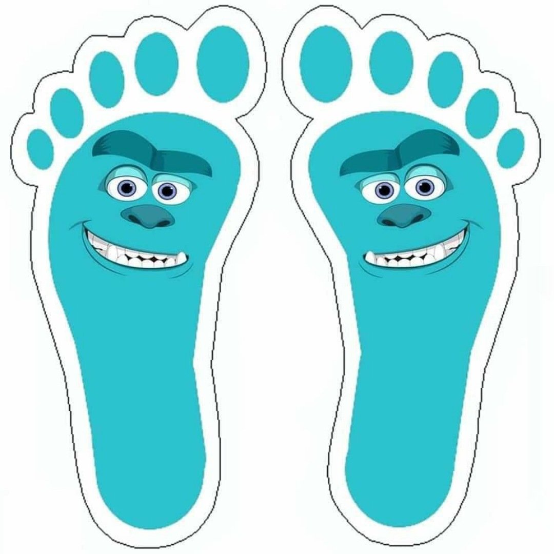 Веселые следы ног