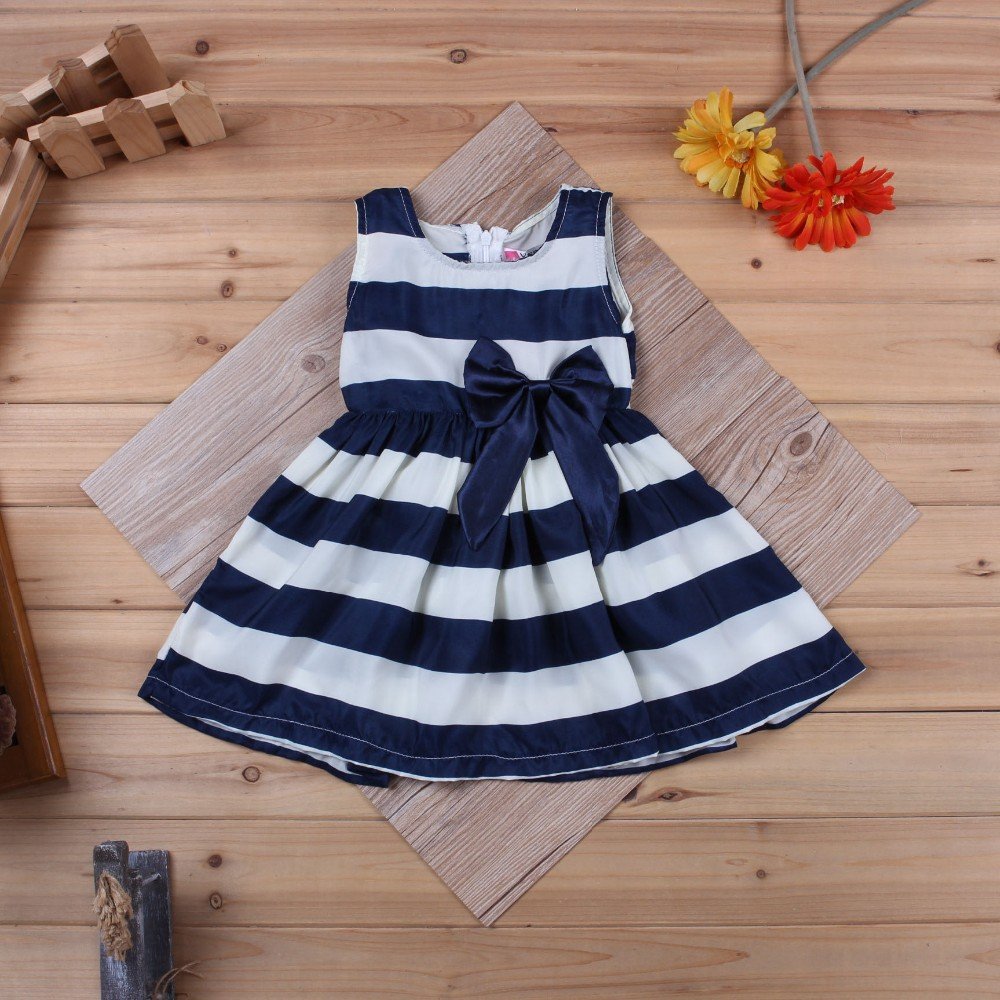 Детское платье в полоску