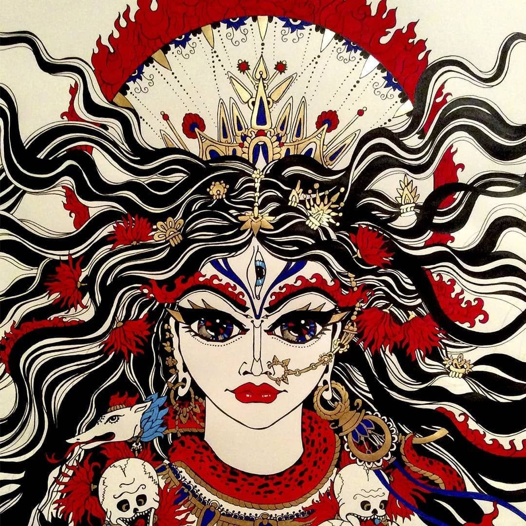 Кали МАХАКАЛИ богиня тату