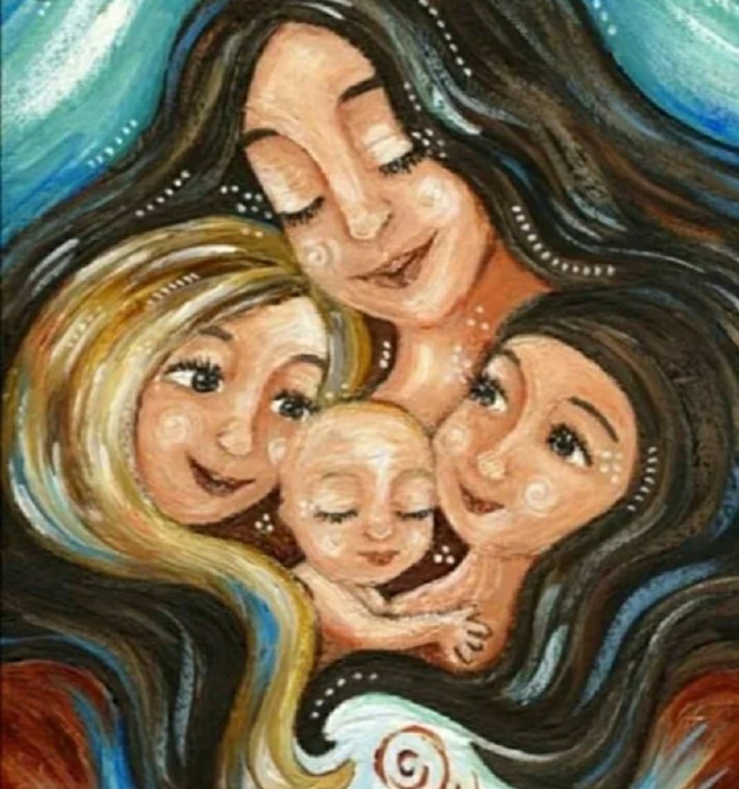 Ким Бергрен картины 3 детей