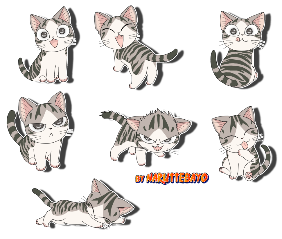 Кошка в стиле аниме