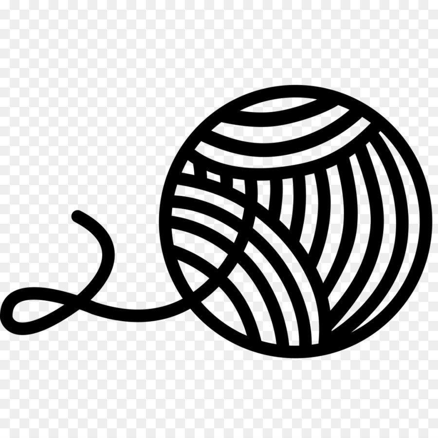 Фиолетовый клубок на белом фоне