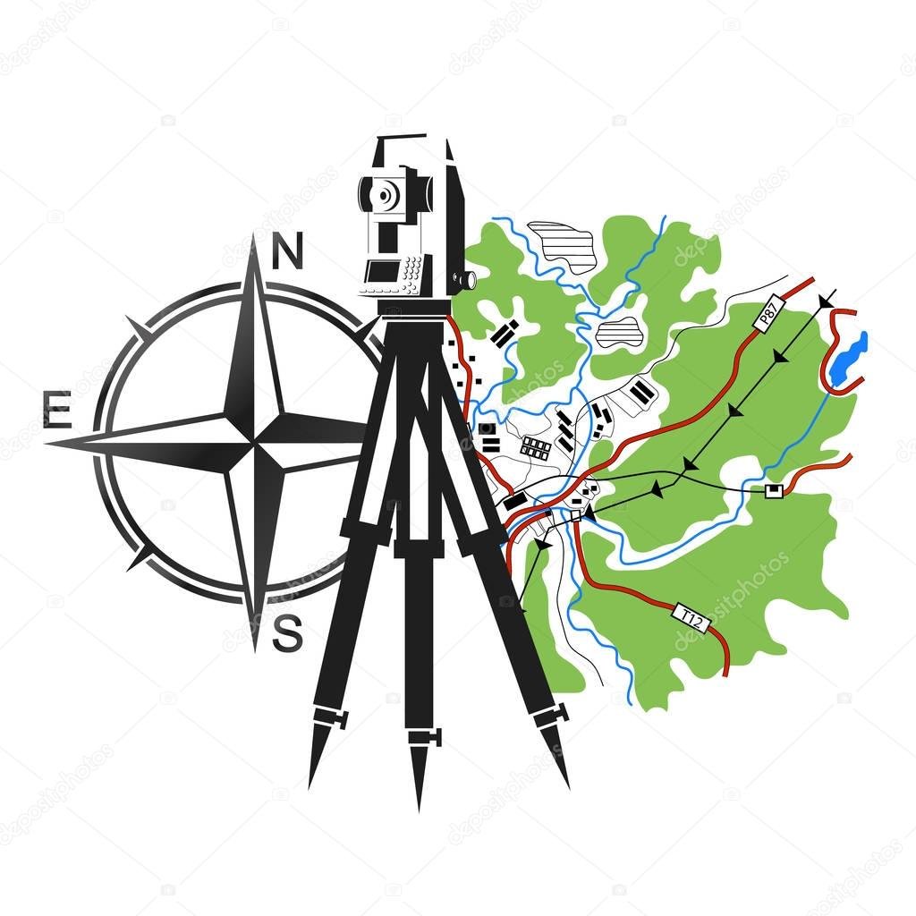 Логотип геодезиста