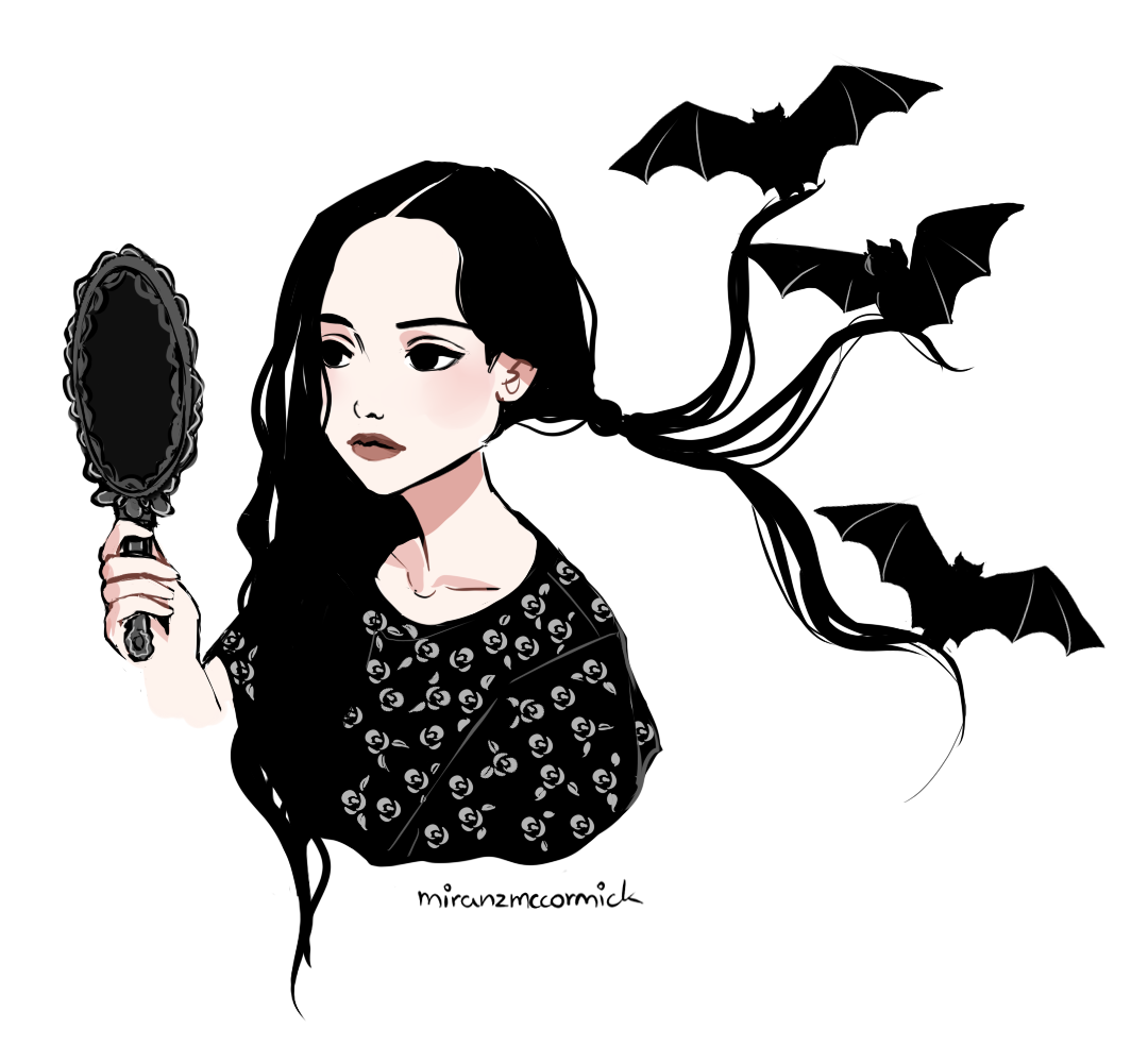 Венздей Адамс скетч