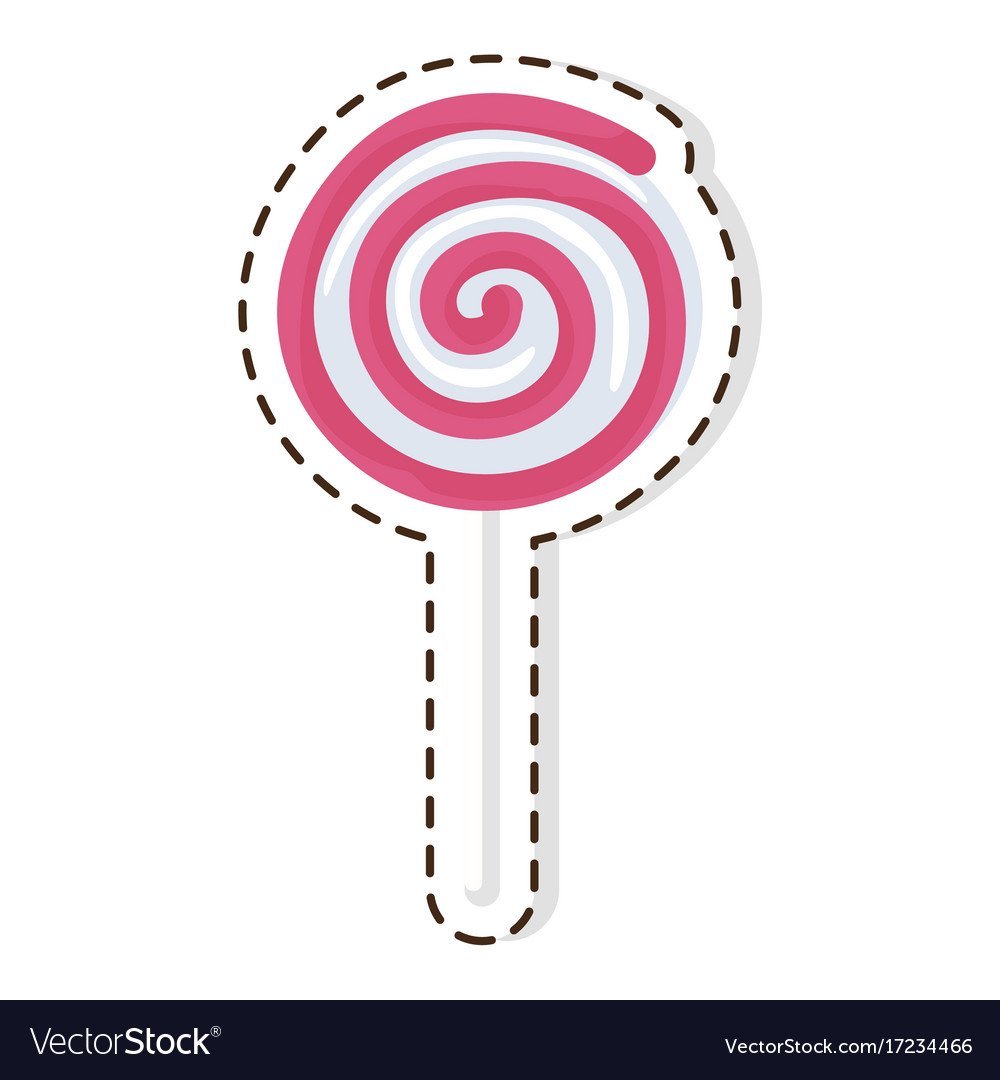 Леденец спираль на палочке иллюстрация