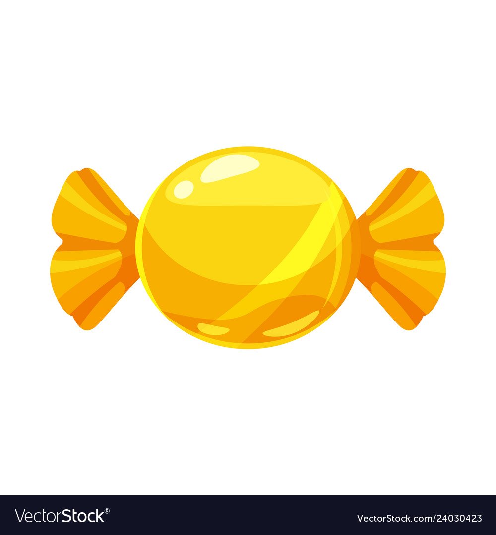 Конфета на белом фоне для детей