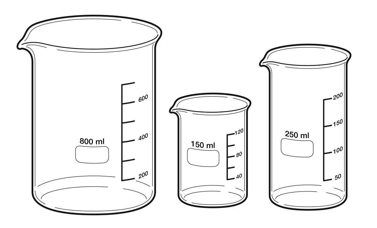 Мерный стакан с водой