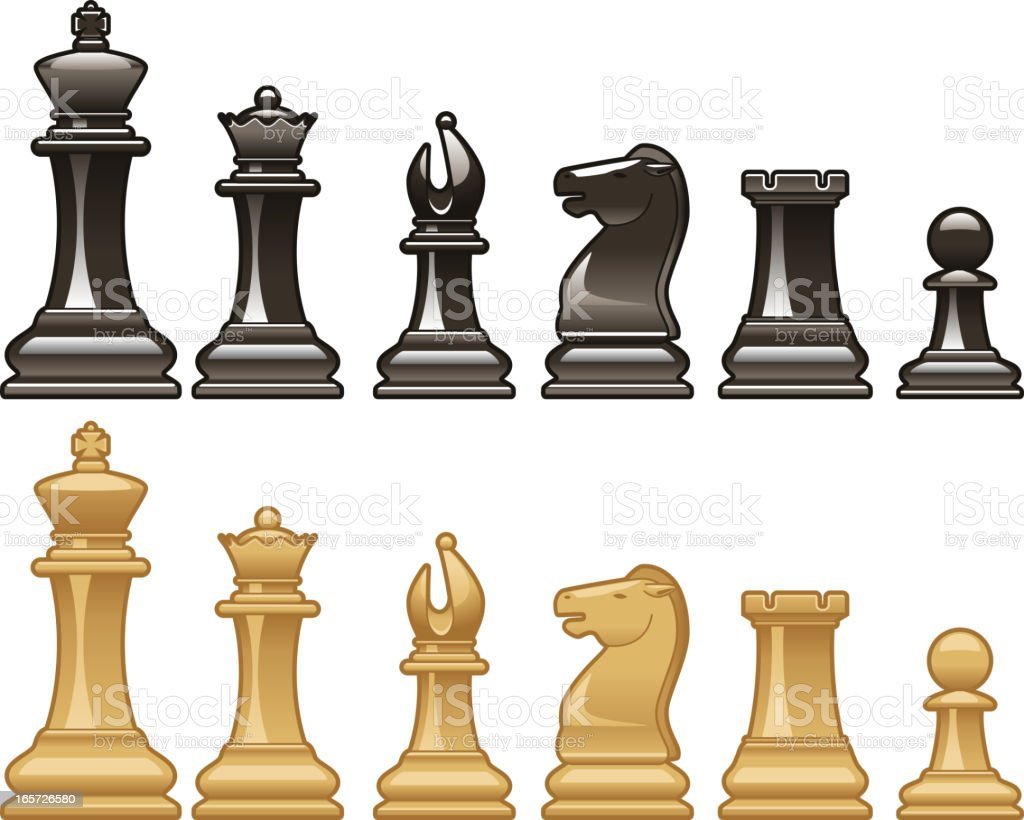 Шахматные фигурки по отдельности