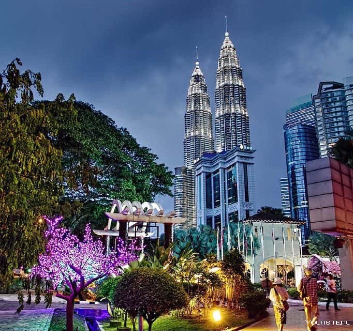 Малайзия Куала Лумпур с высоты птичьего