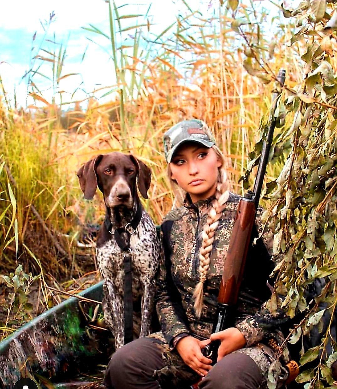 Картина охотник с утками