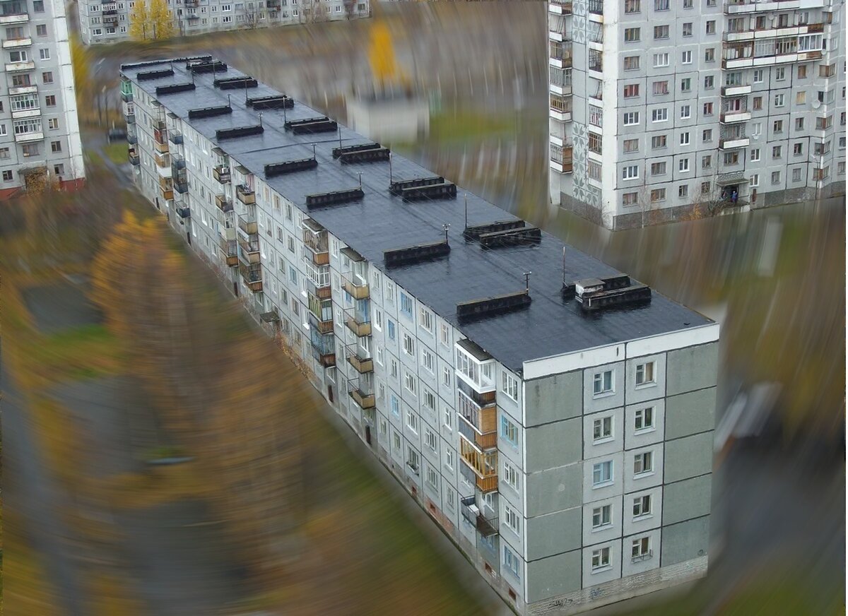 Панельный многоэтажный дом