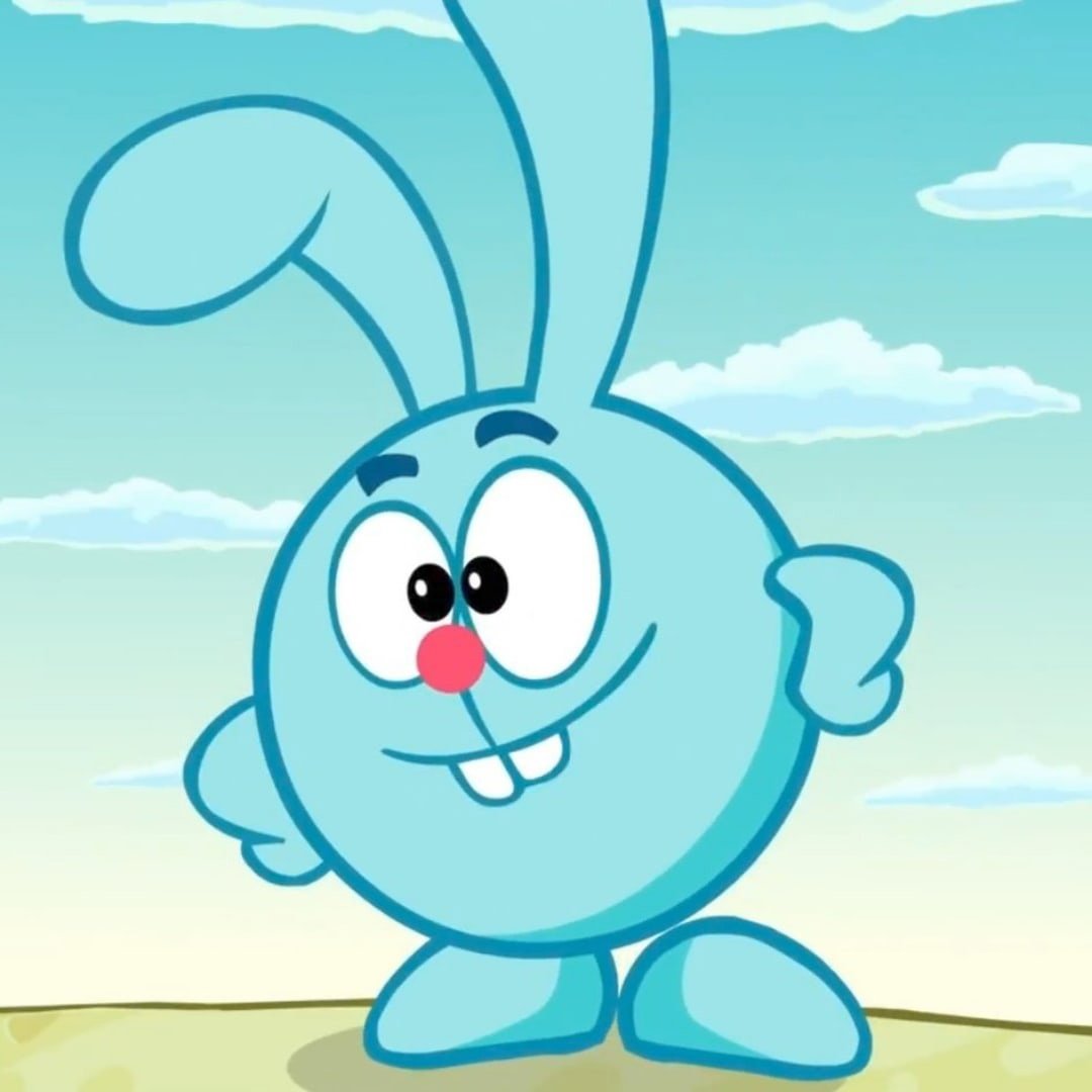 Смешарики картинки Крош с морковкой