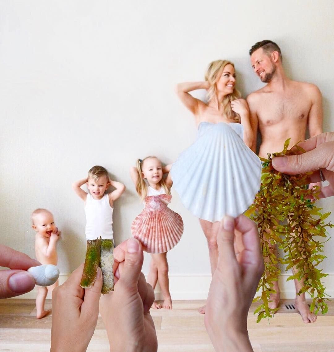 Необычная фотосессия мама и дочка