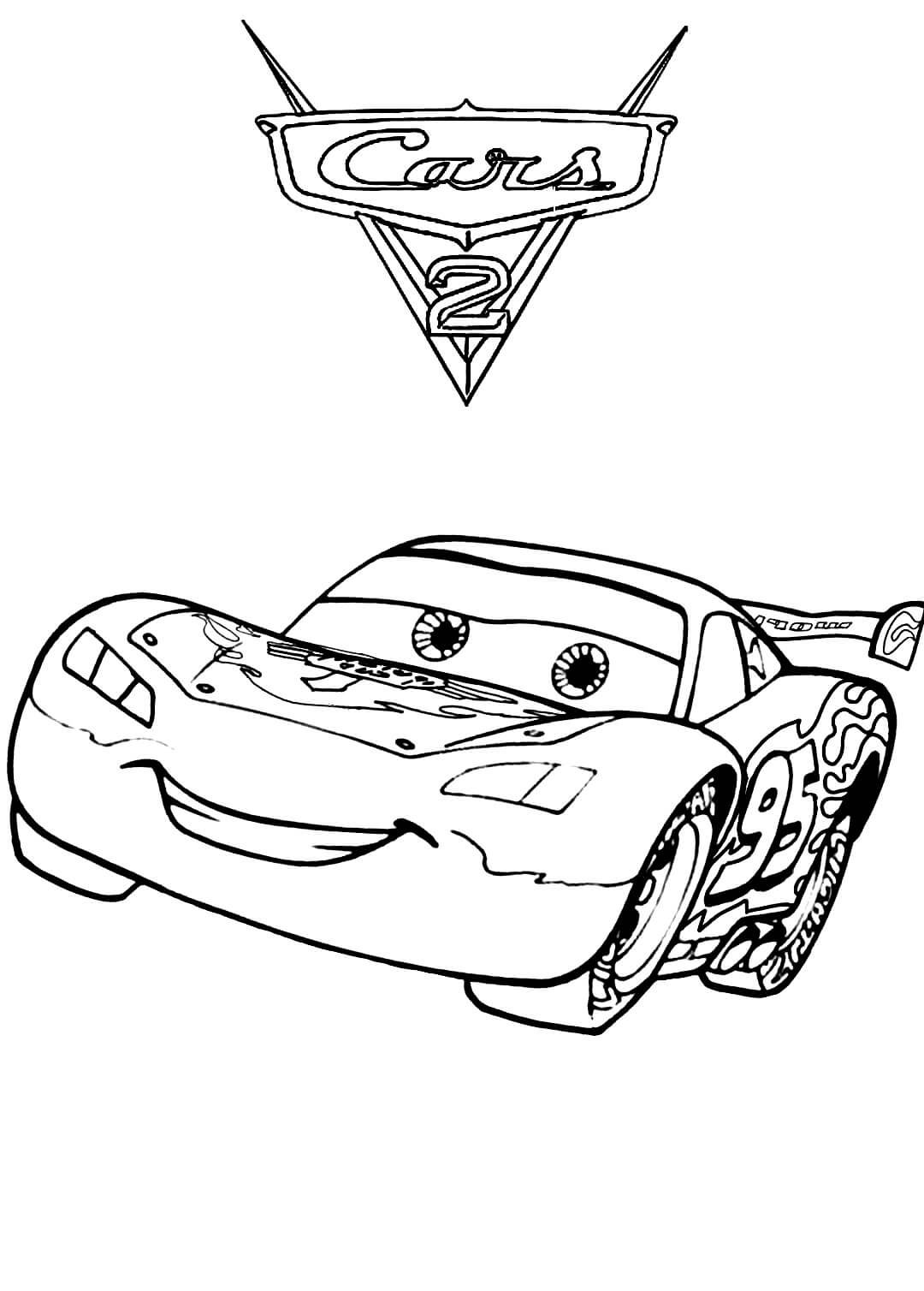 Тачки молния Маккуин раскраска