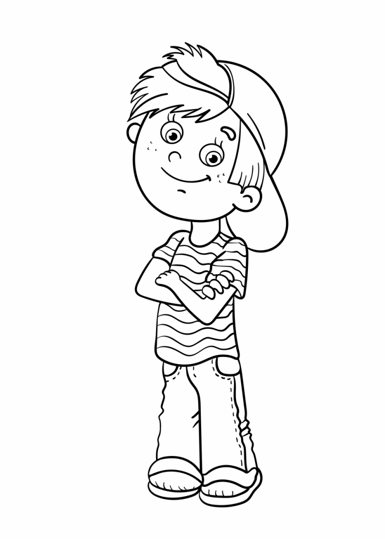 Мультяшный мальчик блондин