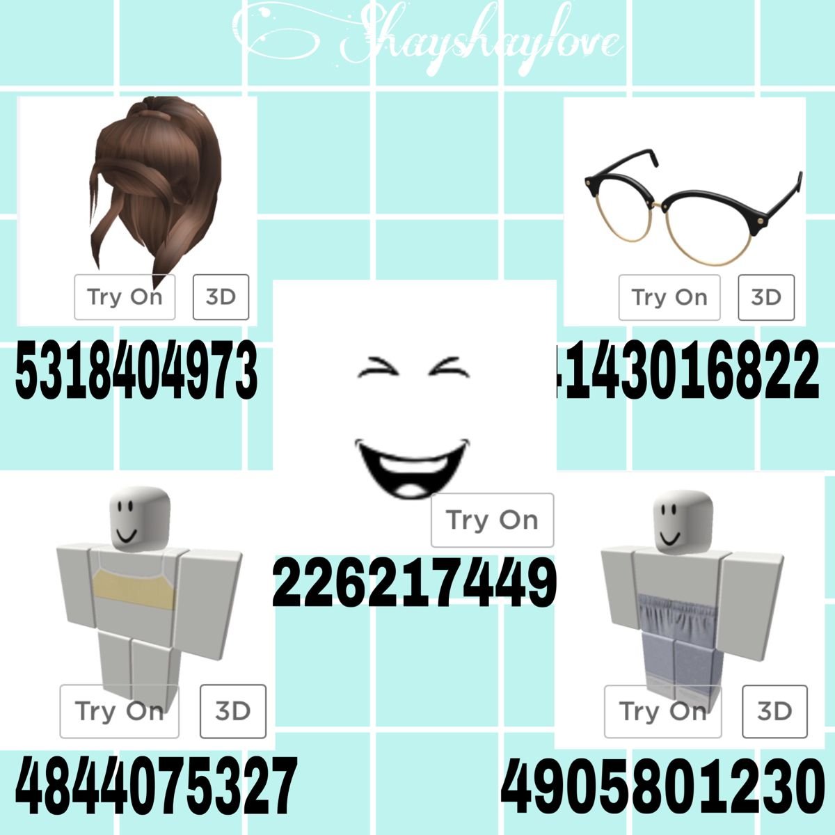 Айди рубашек в РОБЛОКС