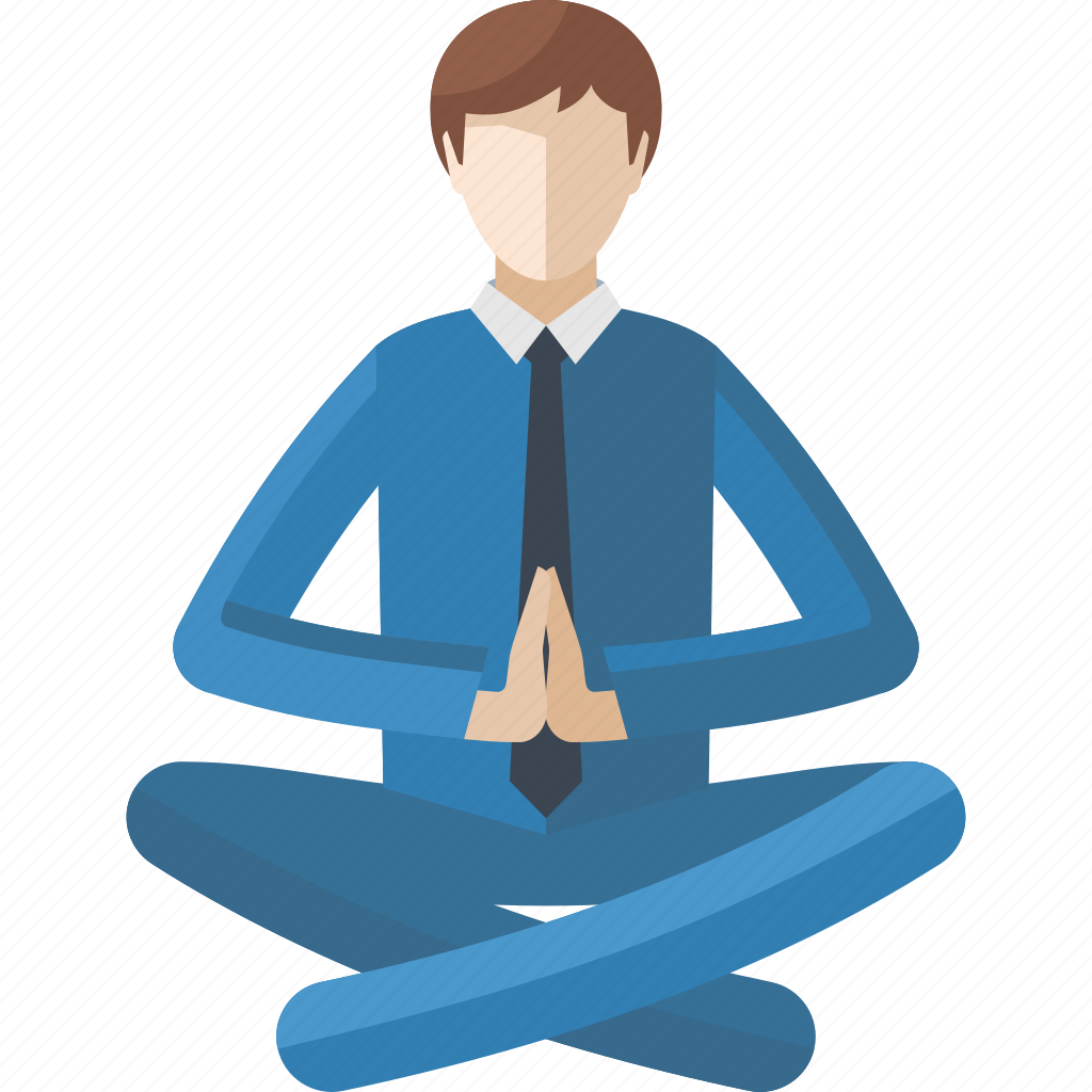 Человечек медитирует