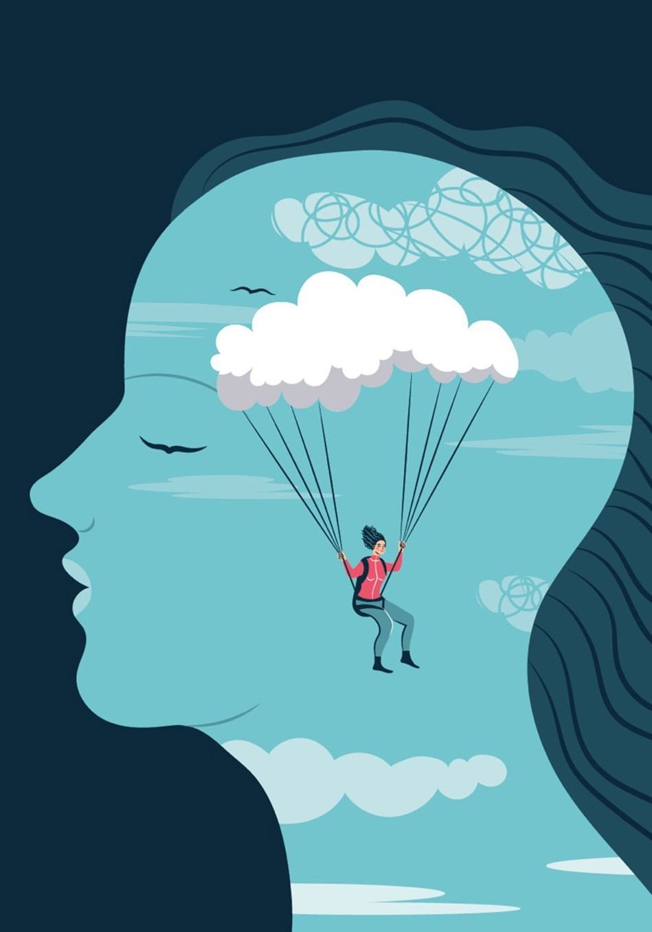 Мультяшный студент на экзамене