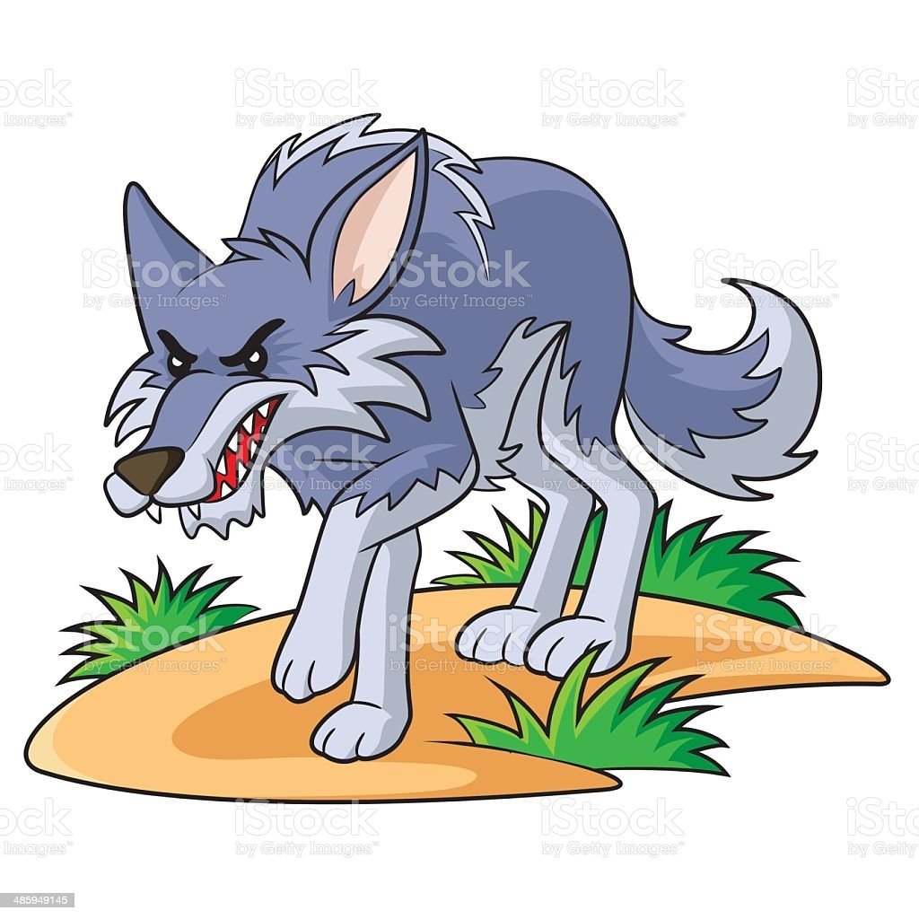 Злой волк для детей