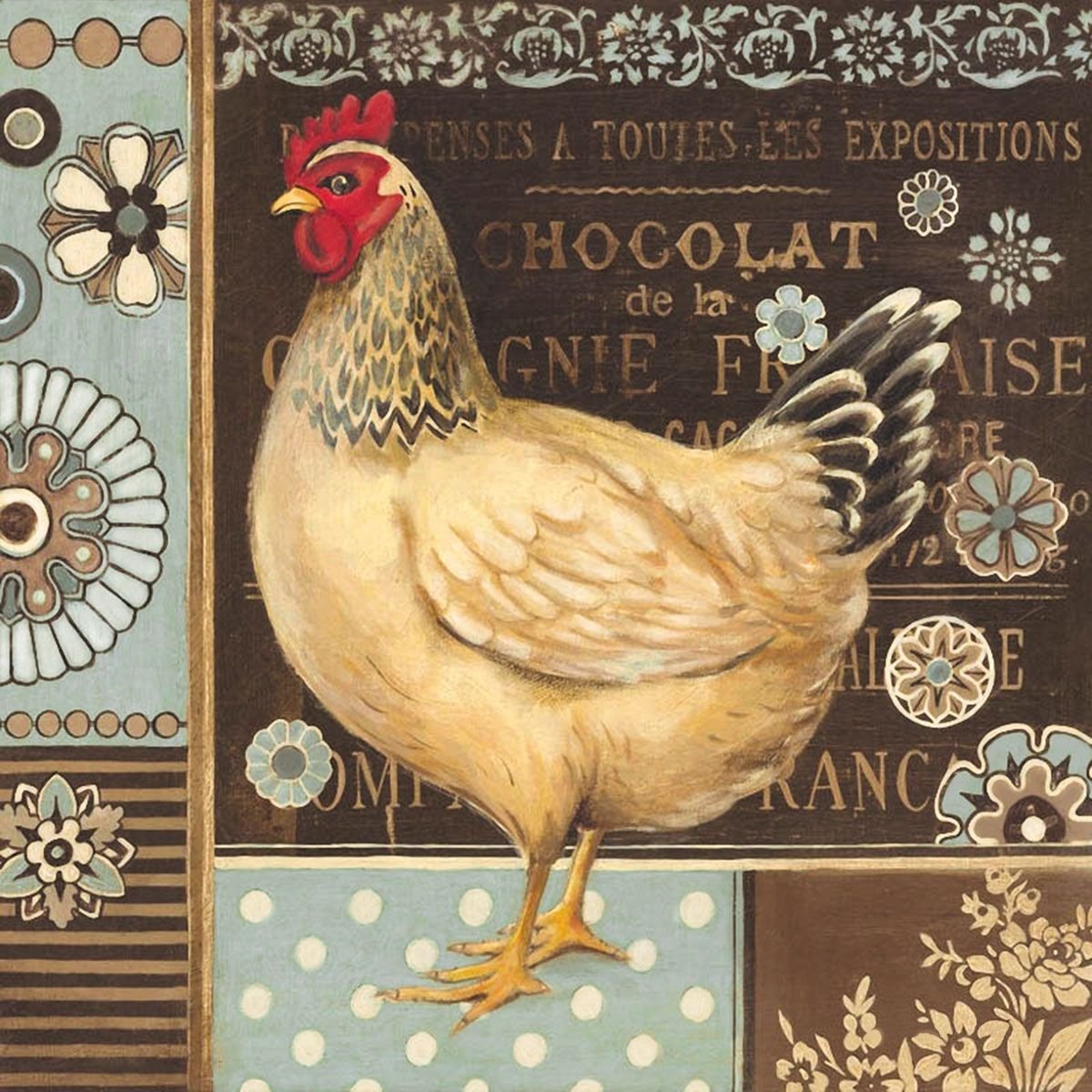 Милая курица рисунок