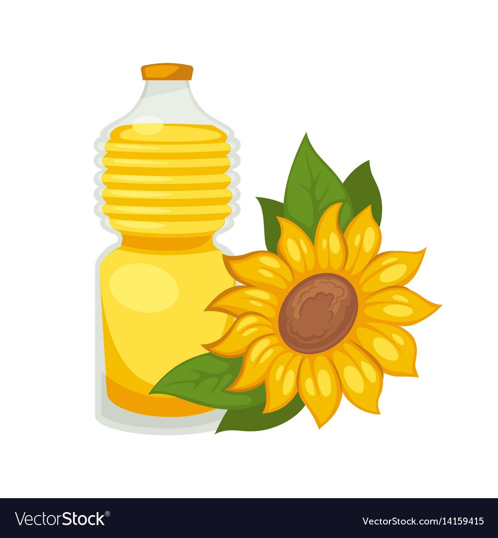 Подсолнечное масло вектор
