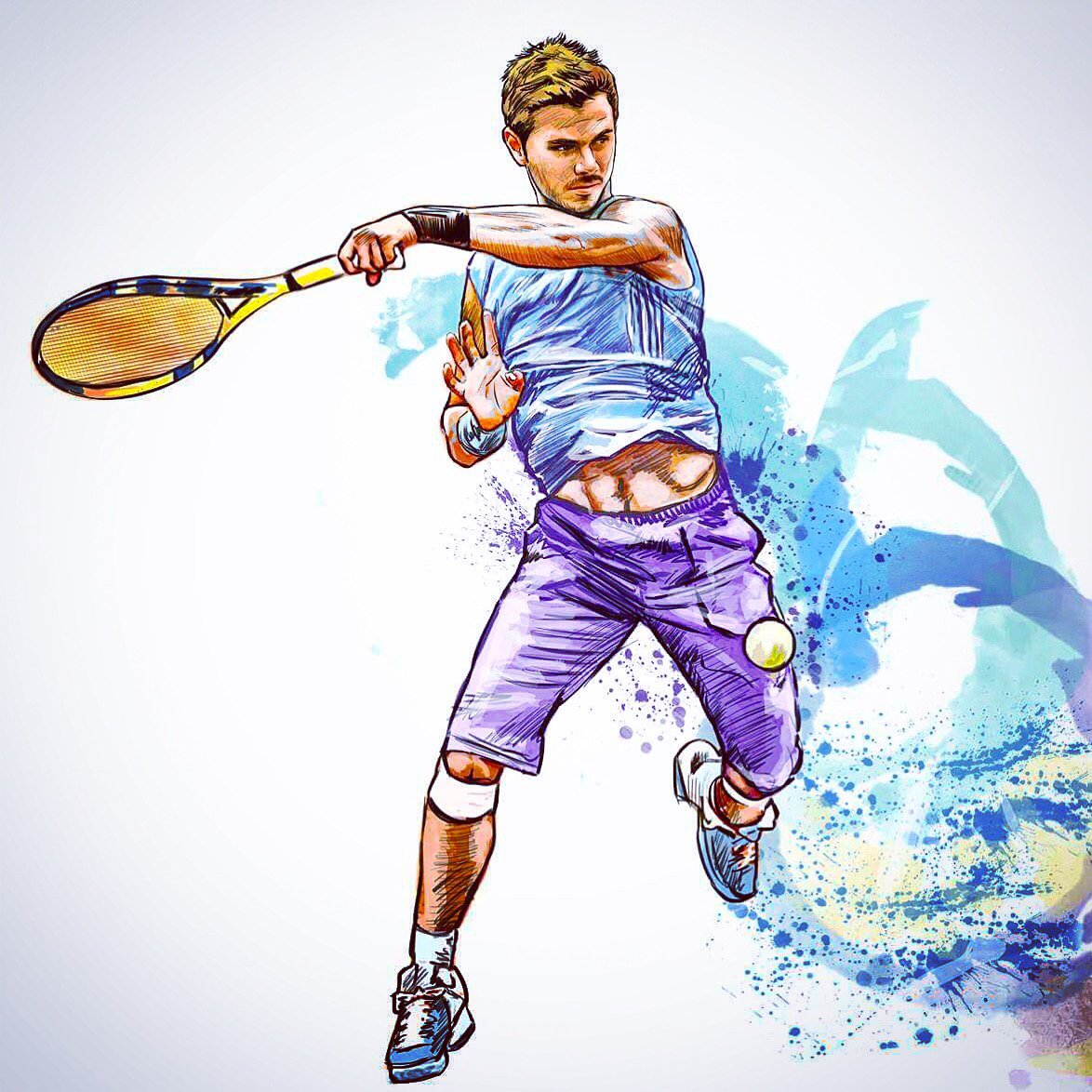 Спортсмен рисунок