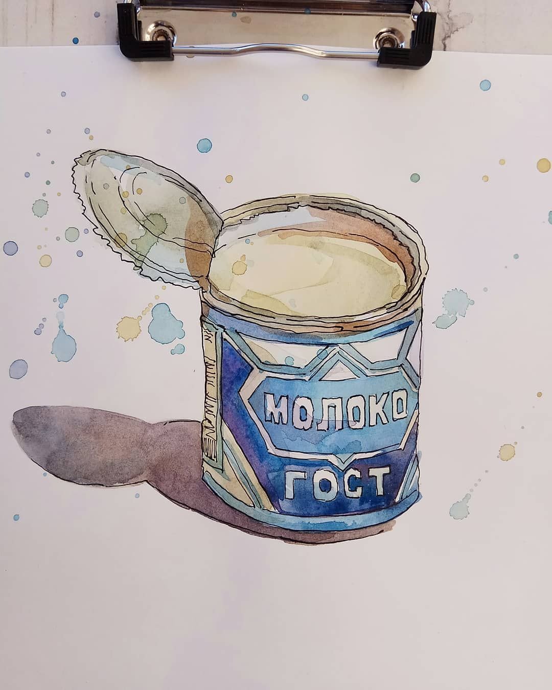 Этикетка сгущенного молока