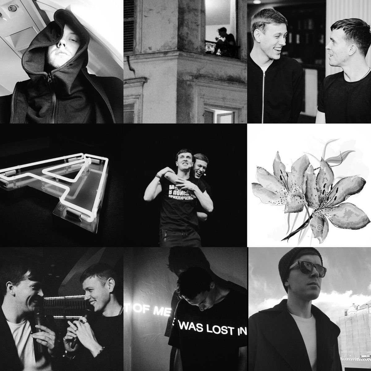 Импровизация в черно белом цвете