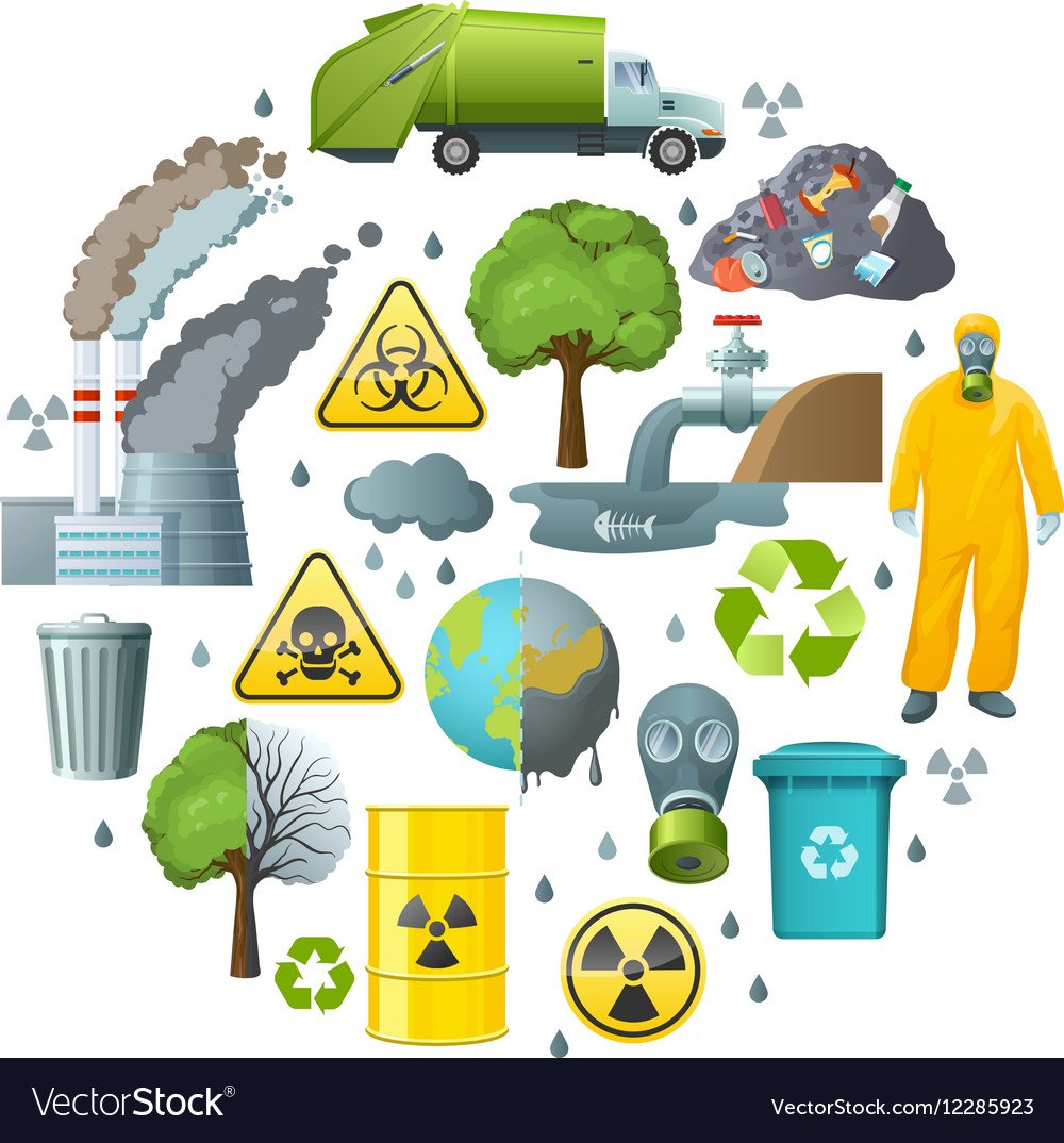 Завод с дымящимися трубами для детей