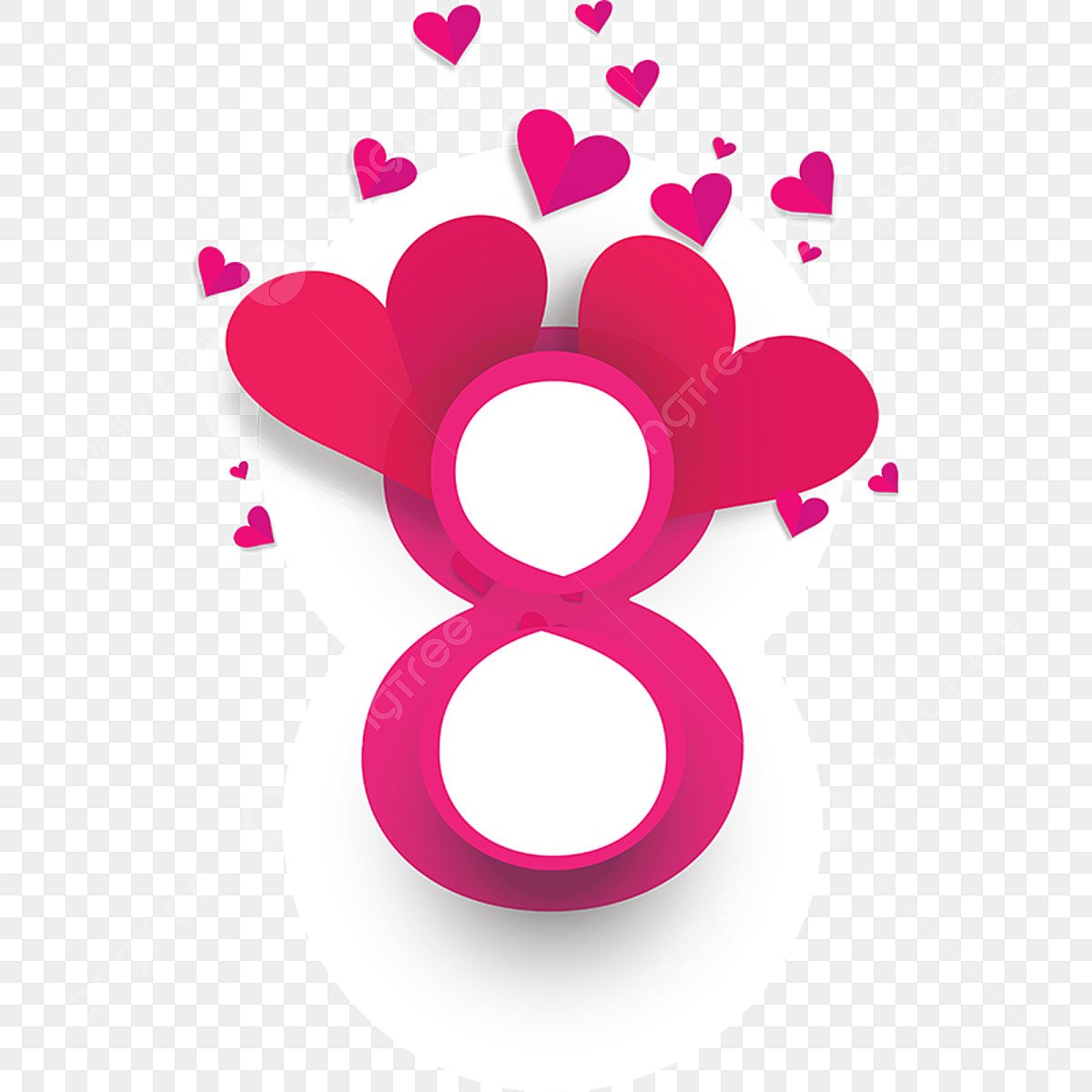 Восьмерка из цветов рисунок