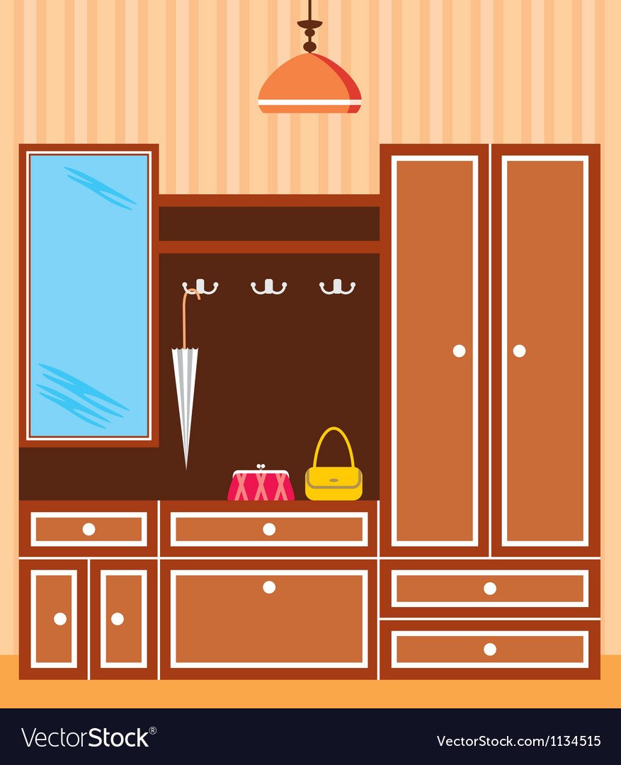 Прихожая для бумажной куклы