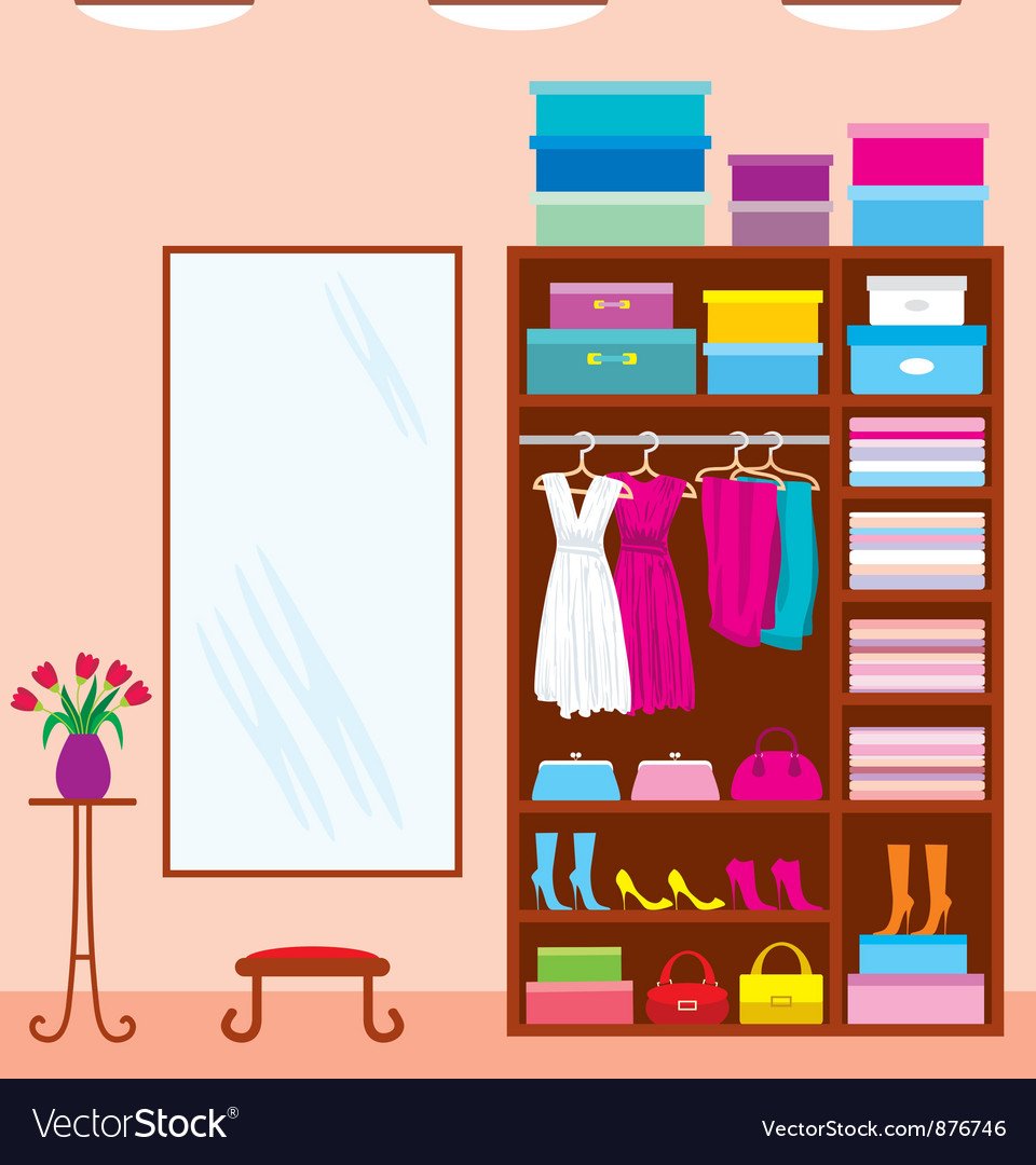 Гардеробная для бумажной куклы