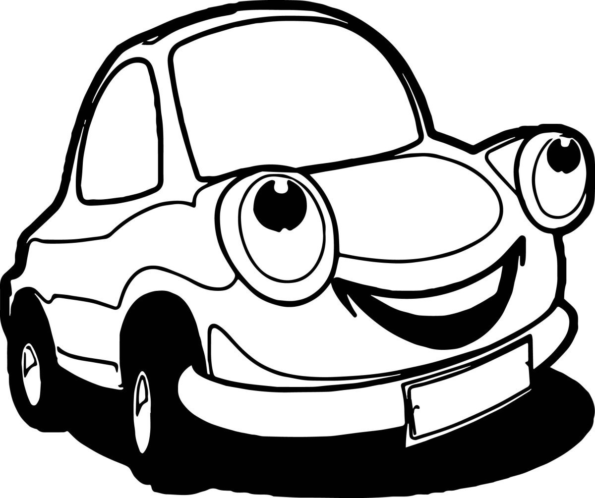 Автомобиль раскраска для детей
