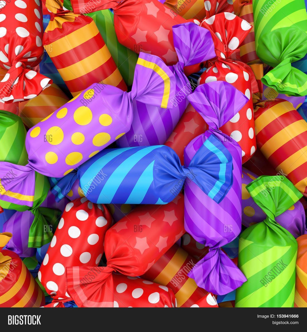 Конфеты в красивых фантиках