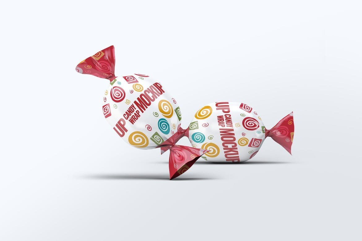Mockup обертки конфеты
