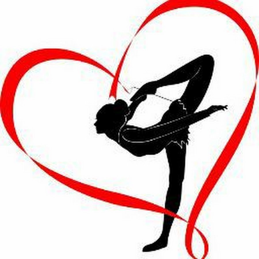 Гимнастика с лентой силуэт