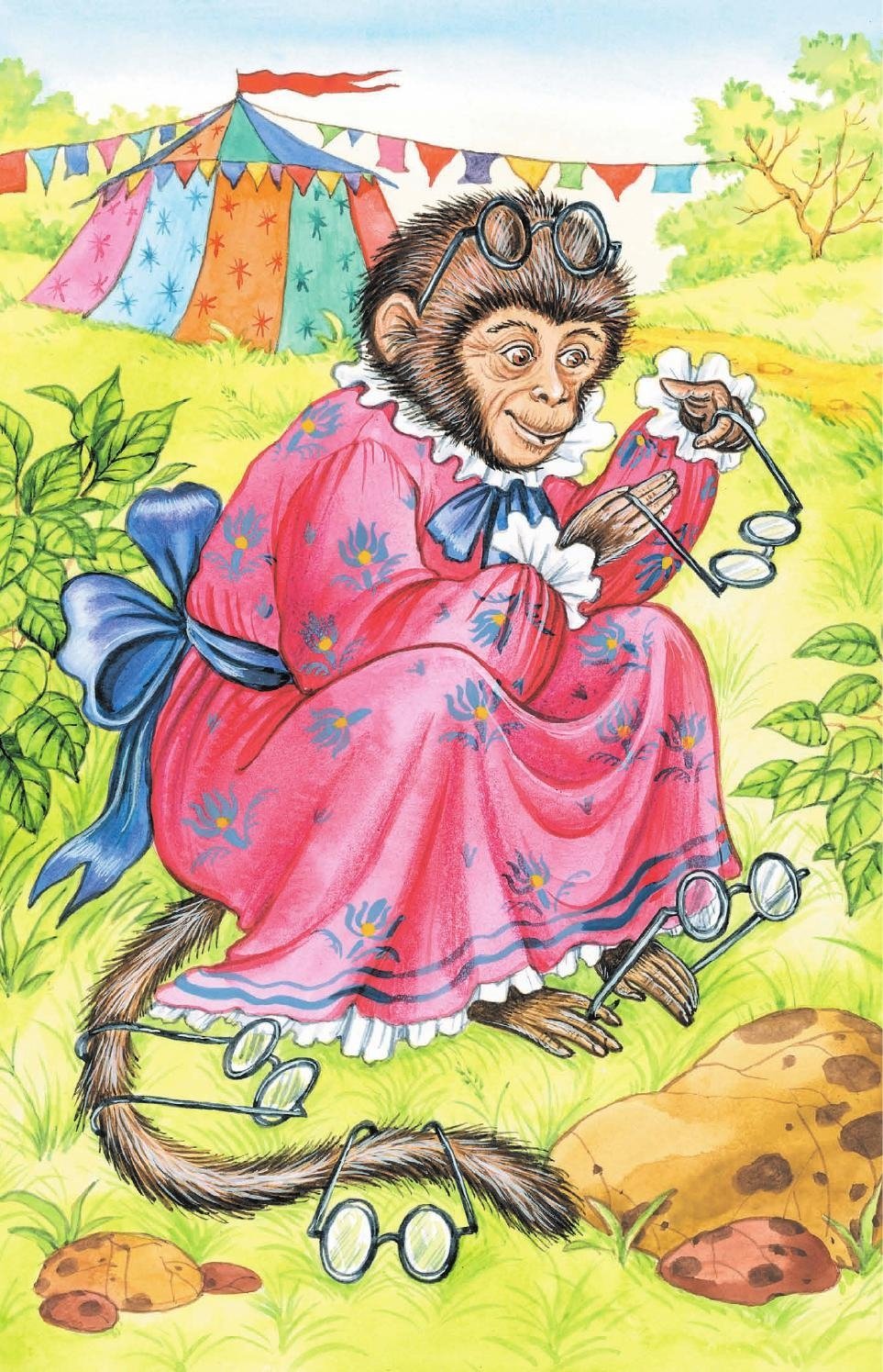 Мартышка и очки анимация