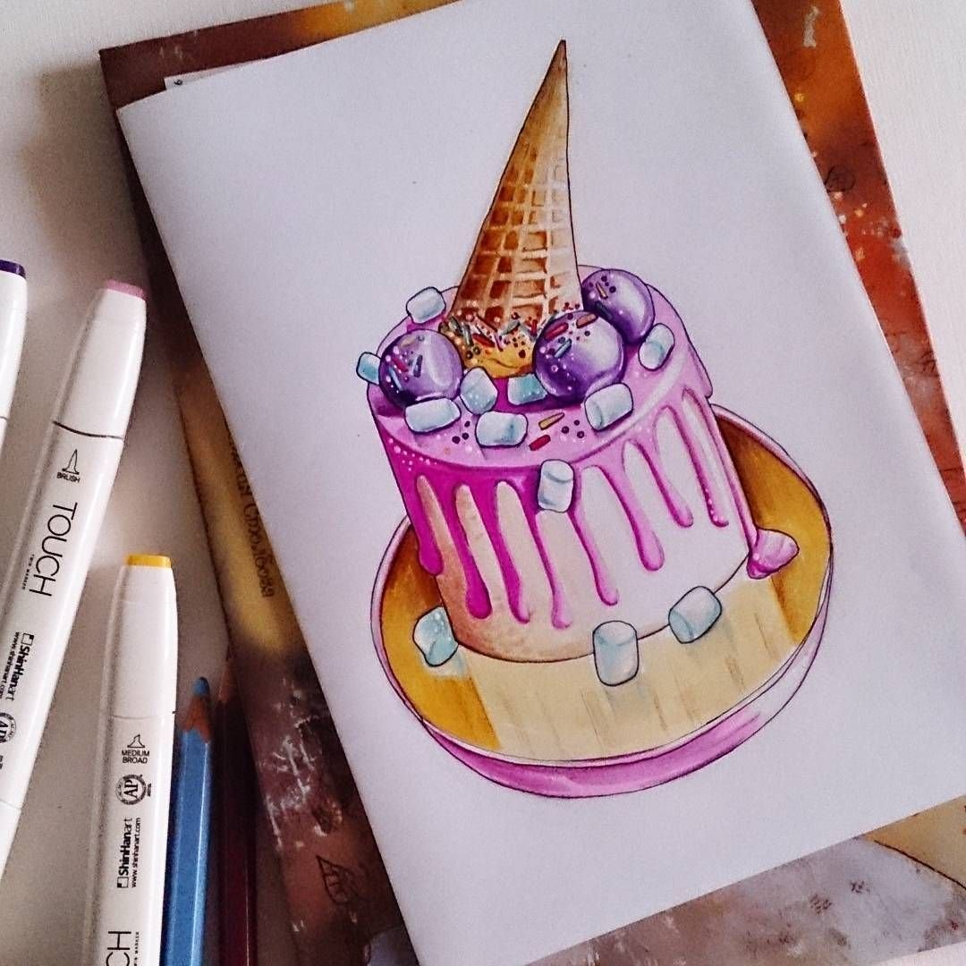 Раскраска торт на день рождения