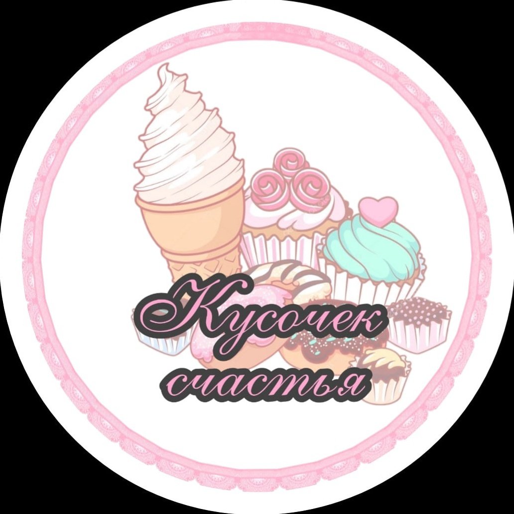 Логотип кондитерской кусочек счастья