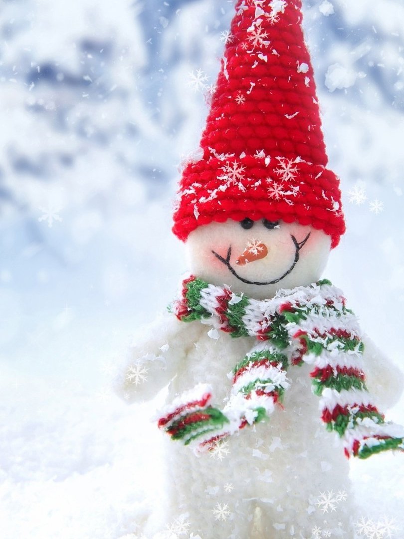 Обои Снеговик