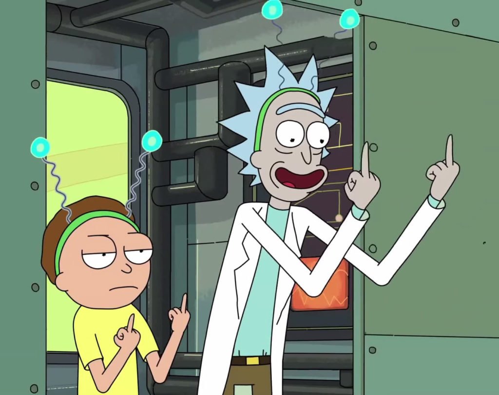 Рик из Морти срисоквкеа