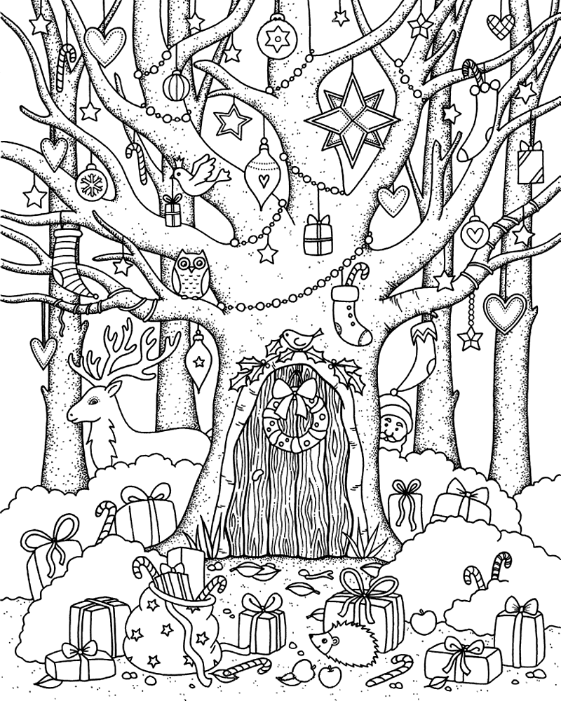 Раскраска на Лесной тропе