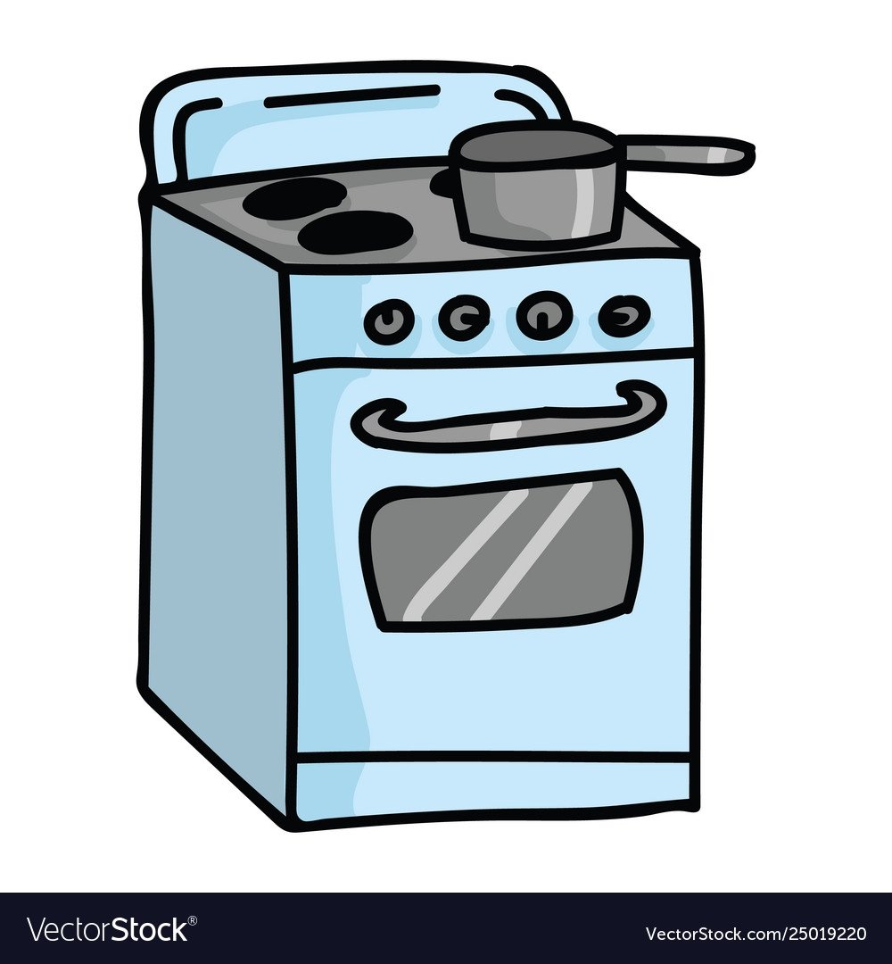 Газовая плита рисунок для детей