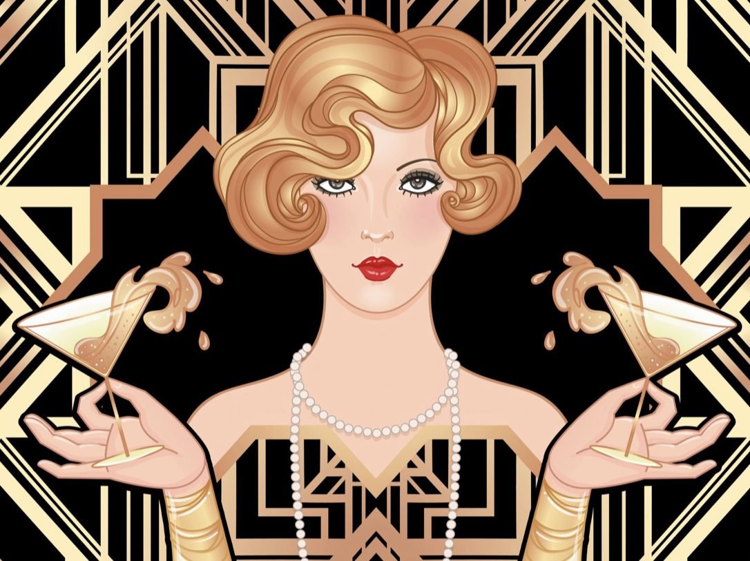 Ар деко прическа Старая