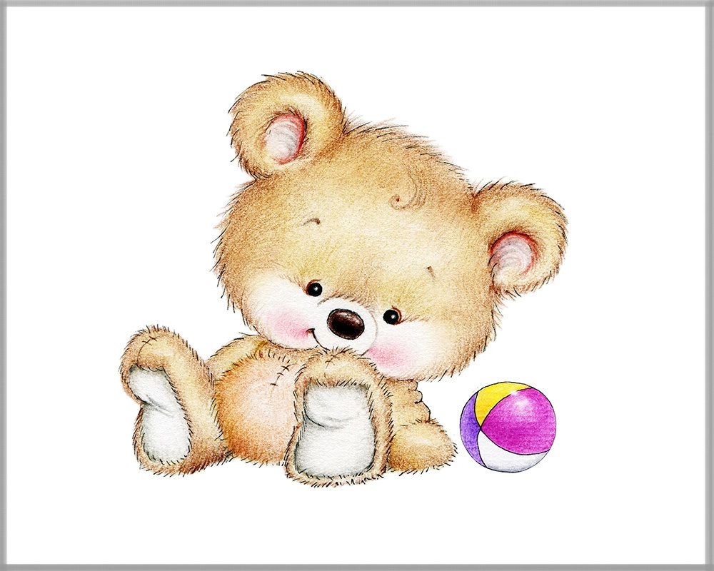 Мишка рисунок вектор