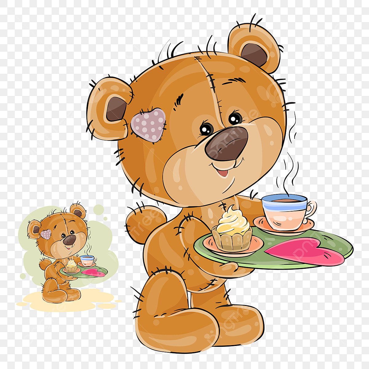 Акварельный мишка