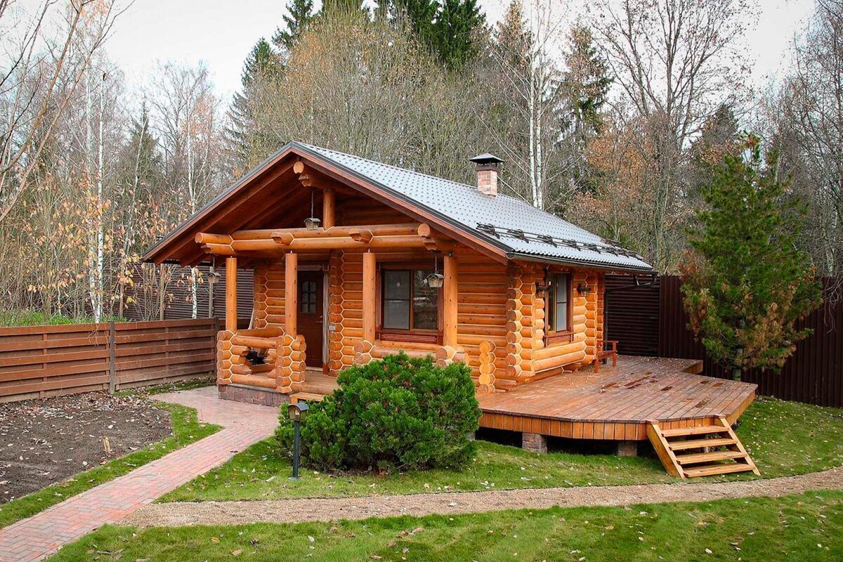 Баня красивая снаружи