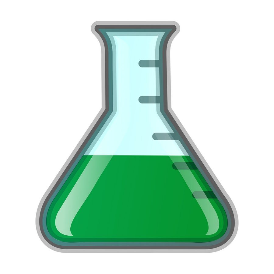 Химические колбы цветные